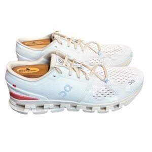 On Running Cloud X 4 Athletic Shoes Women’s 10 Ivory/Sand Running Shoes